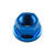 Titanium Flanged Nut M12x(1.75mm) Blue