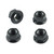Titanium Sprocket Nuts M8x(1.25mm) Pack x4 Black