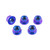 Titanium Sprocket Nuts M10x(1.25mm) Pack x5 Purple Haze