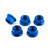 Titanium Sprocket Nuts M10x(1.00mm) Pack x5 Blue