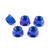 Titanium Sprocket Nuts M10x(1.00mm) Pack x5 Purple Haze