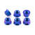 Titanium Sprocket Nuts M8x(1.25mm) Pack x6 Purple Haze