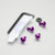 Aluminium Screen Kit 4 Bolts Purple