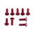 Aluminium Screen Kit (4mm Italian Bikes) 9 Bolts Red