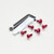 Aluminium Screen Kit Special TL1000S 6 Bolt Red