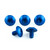 Aluminium Exhaust Heat Shield Mount Bolt Kit Blue