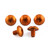 Aluminium Exhaust Heat Shield Mount Bolt Kit Orange