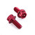 Aluminium Rear Brake Line Clip Mount Bolt Kit Race Spec Red