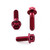 Aluminium Brake & Clutch Lever Perch Pinch Bolt Kit Race Spec Etched Red