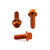 Aluminium Brake & Clutch Lever Perch Pinch Bolt Kit Race Spec Etched Orange