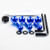 Aluminium Mudguard & Hugger Bolt Kit Blue