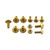 Aluminium Mudguard & Hugger Bolt Kit Gold