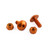 Aluminium Number Plate Kit 20 Orange