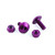 Aluminium Number Plate Kit 20 Purple