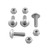 Aluminium Number Plate Kit 4 Bolt (USA/Italia) Silver