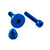 Aluminium Reservoir Mount Bolt Kit Clutch Blue