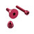 Aluminium Reservoir Mount Bolt Kit Clutch Red