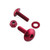 Aluminium Reservoir Mount Bolt Kit Front & Rear Brake Red