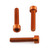 Aluminium Reservoir Mount Bolt Kit Rear Brake Orange