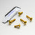 Aluminium Chain Guard & Rear Hugger Bolt Kit Gold