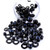 Aluminium Tub Nylock Nuts & Washers 100 Piece Black