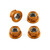 Aluminium Sprocket Nuts M8x(1.25mm) Drilled Pack x4 Orange