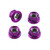 Aluminium Sprocket Nuts M8x(1.25mm) Drilled Pack x4 Purple
