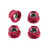 Aluminium Sprocket Nuts M8x(1.25mm) Drilled Pack x4 Red