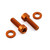Aluminium Fuel Tank Mount Bolt Kit Orange