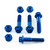Aluminium Hand Guard Mount Bolt Kit Blue