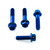 Aluminium Brake & Clutch Lever Perch Pinch Bolt Kit Race Spec Etched Blue