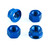 Titanium Chain Adjuster Nuts Kit Blue