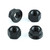 Titanium Chain Adjuster Nuts Kit Black