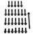 Stainless Steel Engine Kit Honda VFR1200F Flanged Hex Black