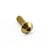 Stainless Steel Dome Head Bolt M4x(0.50mm)x12mm Gold