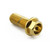 Stainless Steel Flanged Hex Head Bolt M10x(1.25mm)x25mm Gold