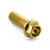 Stainless Steel Flanged Hex Head Bolt M10x(1.25mm)x30mm Gold