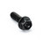 Stainless Steel Flanged Hex Head Bolt M5x(0.80mm)x15mm Race Spec Black