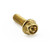 Stainless Steel Flanged Hex Head Bolt M5x(0.80mm)x15mm Race Spec Gold