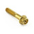 Stainless Steel Flanged Hex Head Bolt M6x(1.00mm)x30mm Race Spec Gold