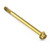 Stainless Steel Flanged Hex Head Bolt M6x(1.00mm)x85mm Race Spec Gold