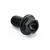 Stainless Steel Flanged Hex Head Bolt M8x(1.25mm)x15mm Black