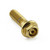 Stainless Steel Flanged Hex Head Bolt M8x(1.25mm)x30mm Gold