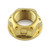 Stainless Steel Axle Nut M22x(1.50mm) Front Wheel Gold