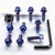 Titanium Mudguard & Hugger Bolt Kit Hex Head Blue