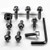 Titanium Mudguard & Hugger Bolt Kit Hex Head Black
