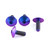 Titanium Number Plate Holder Mounting Kit Purple Haze