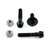 Stainless Steel Rear Brake Reservoir & Master Cylinder Mount Bolt Kit Black