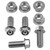 Stainless Steel Disc Bolt & Nut M6x20mm Flanged Hex Pack x4