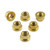 Stainless Steel Sprocket Nut M10x(1.00mm) Pack x6 Gold
